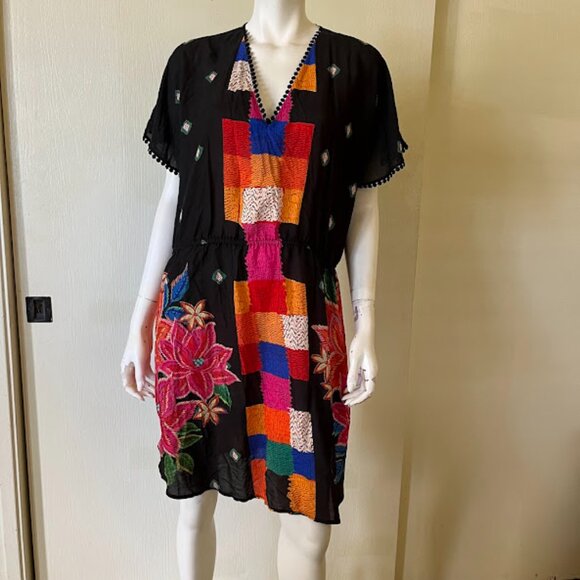 NEW Farm Rio Geo Cover-Up Mini Dress XL - Picture 2 of 5